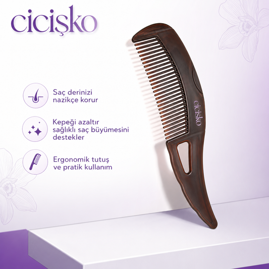 Cicişko©- Kepek Kaldırma & Anti-Statik Masaj Fırçası | Kendi Kendini Temizleme Özelliği