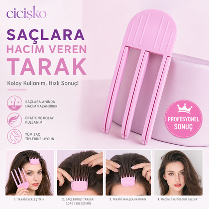 Cicişko©- Hacim Veren Tarak Kore Saç Klips